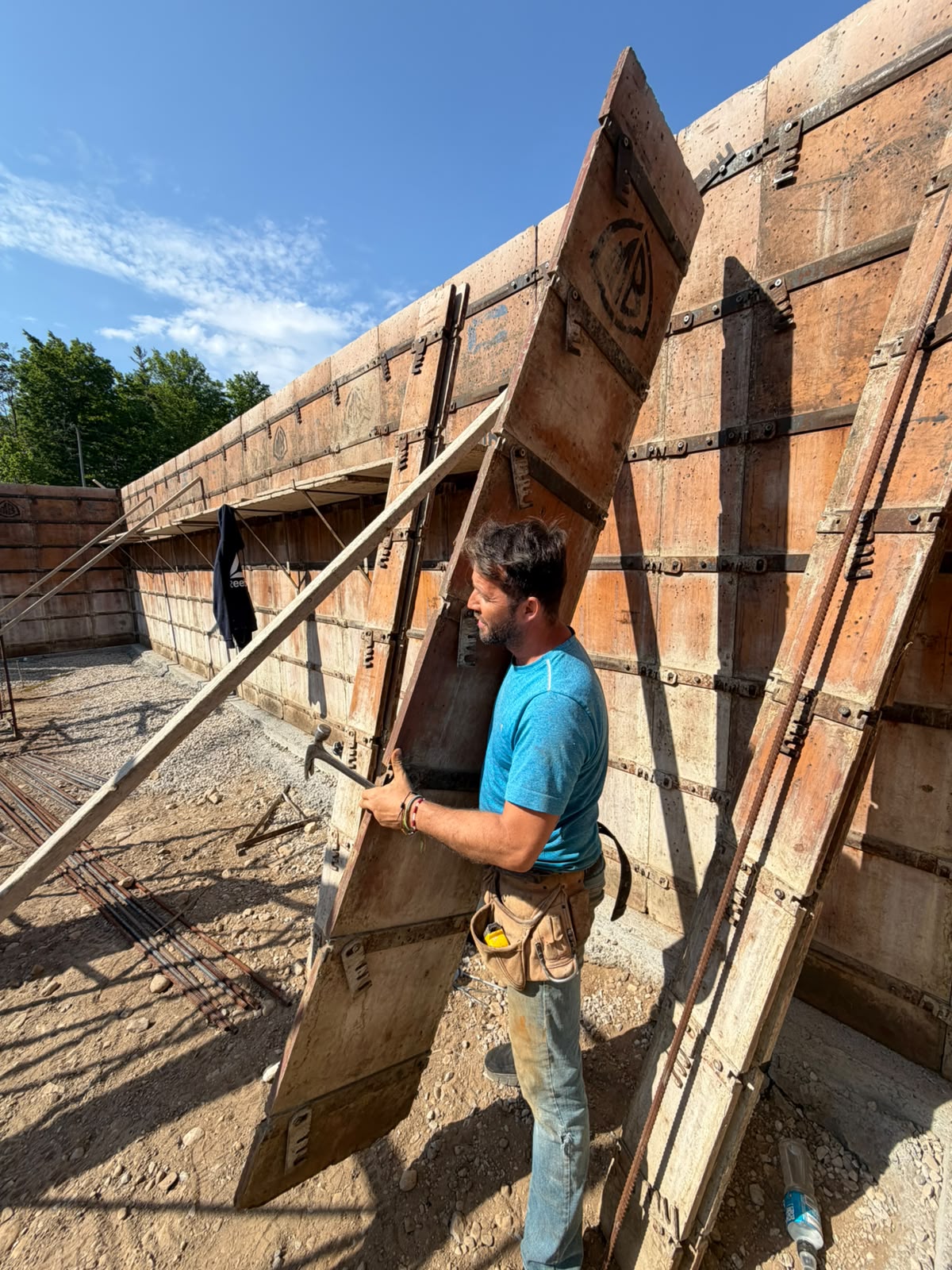 Nelson M, Founder of TradeFill, on a job site